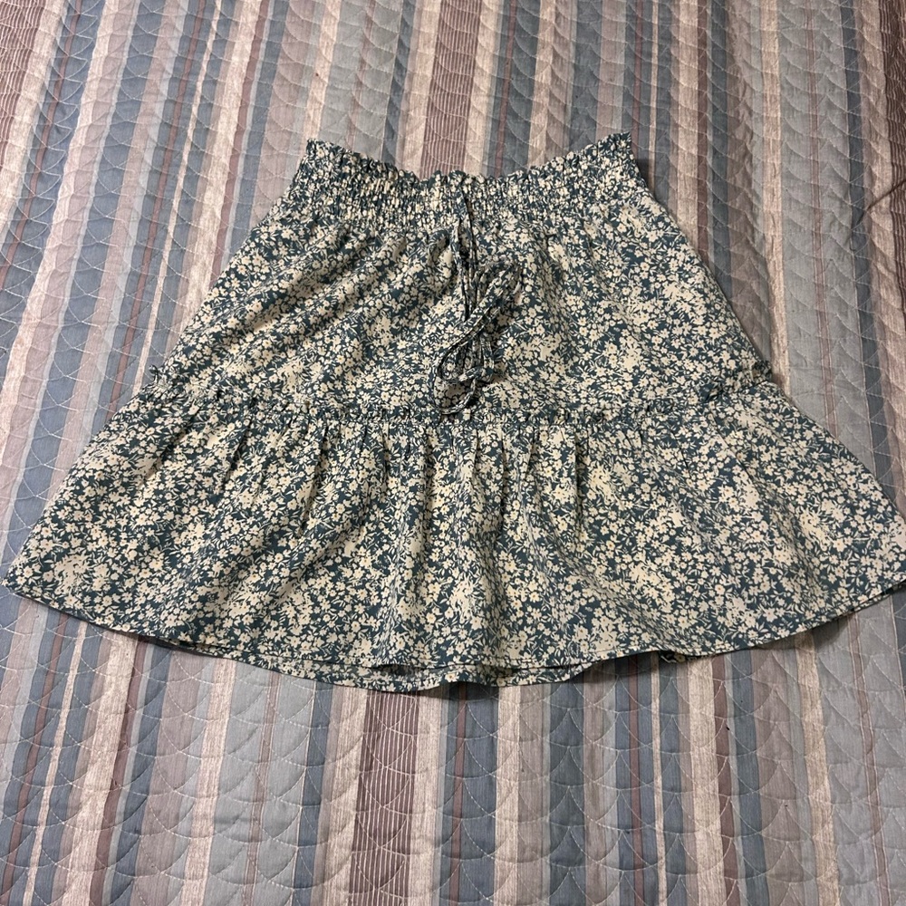 Floral Blue Skirt